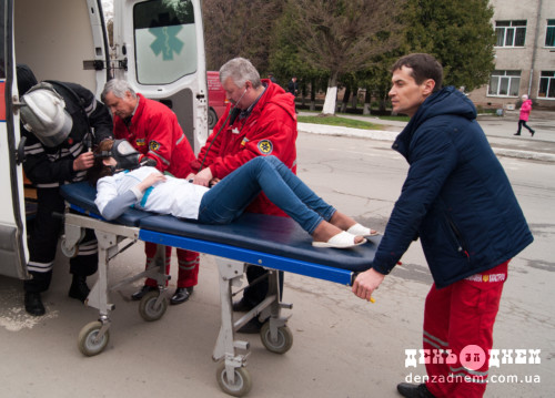 Шепетівські рятувальники «ліквідували» пожежу в медичному училищі