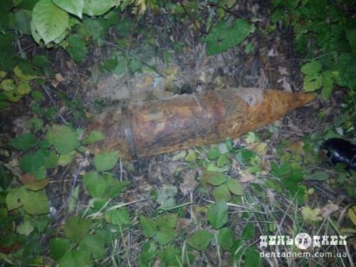 Неподалік села Вишневе знайшли снаряд