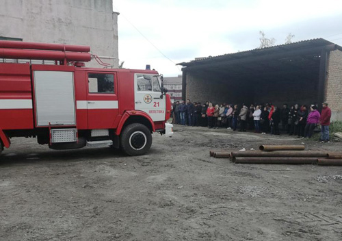 Рятувальники провели комплексне тренування на ТОВ «Шепетівка Енергоінвест»