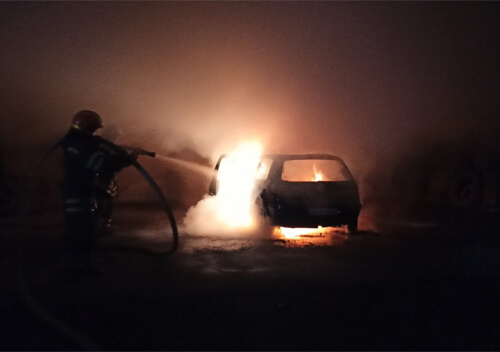 У Полонному серед ночі згоріло авто