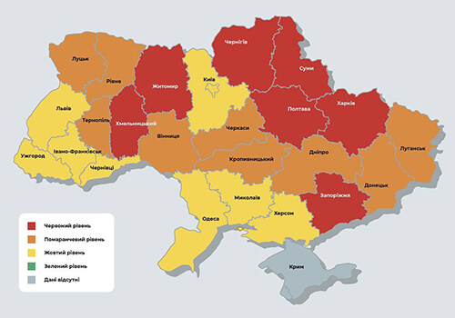 Хмельниччина і надалі залишається в «червоній зоні»