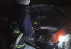 На Шепетівщині загорівся автомобіль