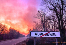 Понад 10 тисяч гектарів радіаційного лісу горить у Чорнобильській зоні відчуження