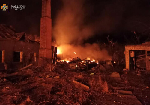 Село сусідньої з Хмельниччиною області зазнало нічного ракетного удару