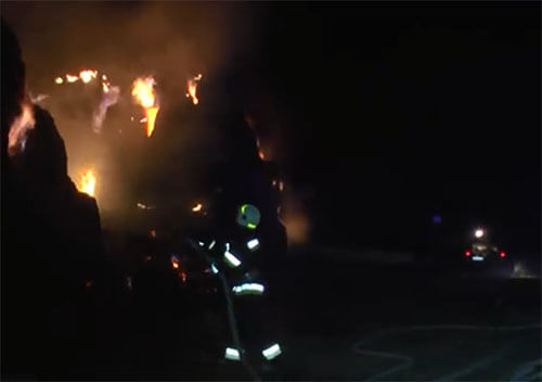 На Хмельниччині рятувальники ліквідували масштабну пожежу