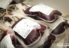 Хмельницькі полісмени здали майже 40 л крові для поранених військовослужбовців
