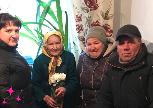 Дві багатодітні Олени з Ізяславщини відзначили 90-річний ювілей
