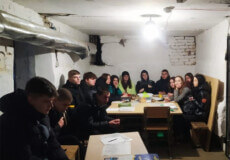 У Шепетівці курсанти Харківського ВНЗ зустрілися з учнями в укритті