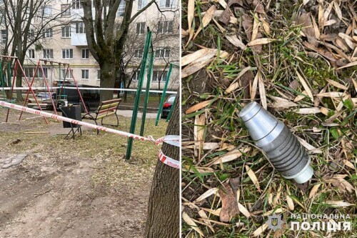 У Хмельницькому на дитячому майданчику виявили предмети, схожі на гранати