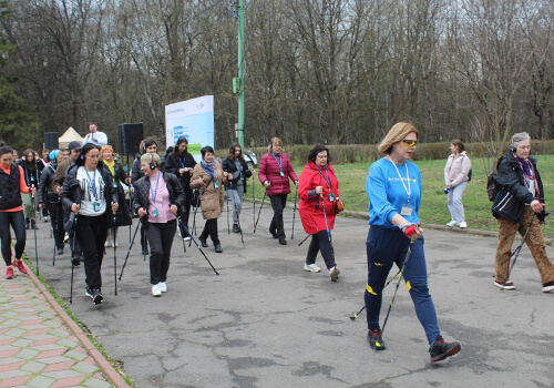 Понад 200 учасників навчалися скандинавському ходінню на Хмельниччині