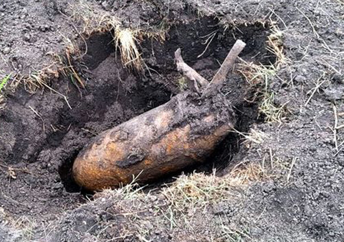На Хмельниччині 100 кілограм «небезпеки» пролежало в землі з часів Другої світової війни