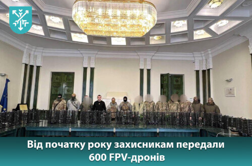 Хмельницька міська рада з початку 2024 року вже передала захисникам 600 FPV-дронів