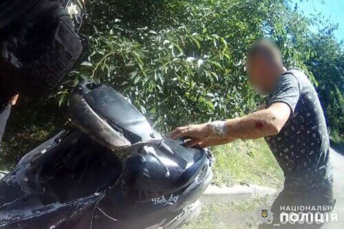 На Хмельниччині водій двоколісного мав явні ознаки алкогольного сп’яніння
