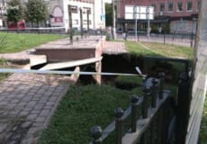 У сусідній із Хмельниччиною області на місці провалля виявили підземелля із лабіринтами