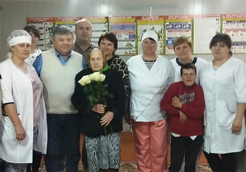 На Хмельниччині підопічна інтернату відзначила вельми солідний ювілей