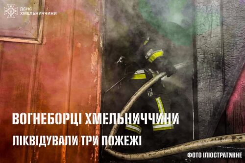 Господарчі споруди та житловий будинок: три пожежі ліквідували вогнеборці Хмельниччини 