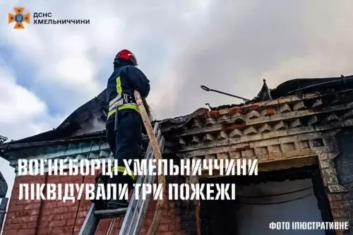 Перший день року без жертв: на Хмельниччині загасили три пожежі