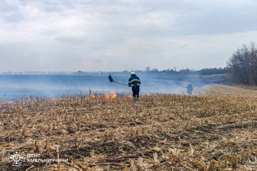 24 пожежі за добу: рятувальники Хмельниччини ліквідували займання в екосистемах та будівлях