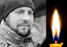 Split image: a man in camouflage jacket and beanie on the left, and a lit candle on the right, conveying remembrance